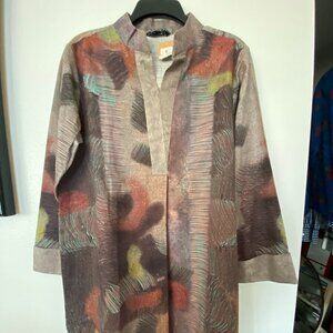 Nisha T PRET Dress Tunic Boho Retro 60's vibe  10 NWT